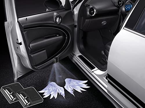NewL 2 Pcs Led Car Door Welcome Light for Angel Wings Logo Symbol Projector Lights Ghost Shadow Light - Image 1