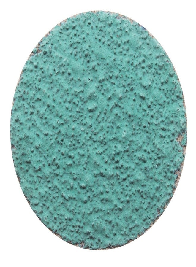 Benchmark Abrasives 2 Inch Sanding Discs Quick Change Green Zirconia, Male R Type Backing - Drill & Die Grinder Sanding Disc for Deburring Polishing Rust Remover for Metal (25 Pack) - 24 Grit - Image 1