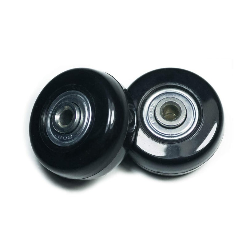 YongXuan 4 Wheels Wear-Resistant Mute Outer Diameter 2 inches Luggage Suitcase Replacement Wheels Rubber Swivel Caster Wheels Repair Kits (2 in x 0.7 in) - Image 5