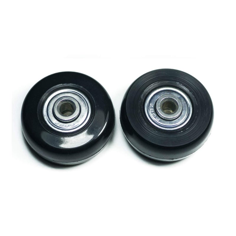 YongXuan 4 Wheels Wear-Resistant Mute Outer Diameter 2 inches Luggage Suitcase Replacement Wheels Rubber Swivel Caster Wheels Repair Kits (2 in x 0.7 in) - Image 3