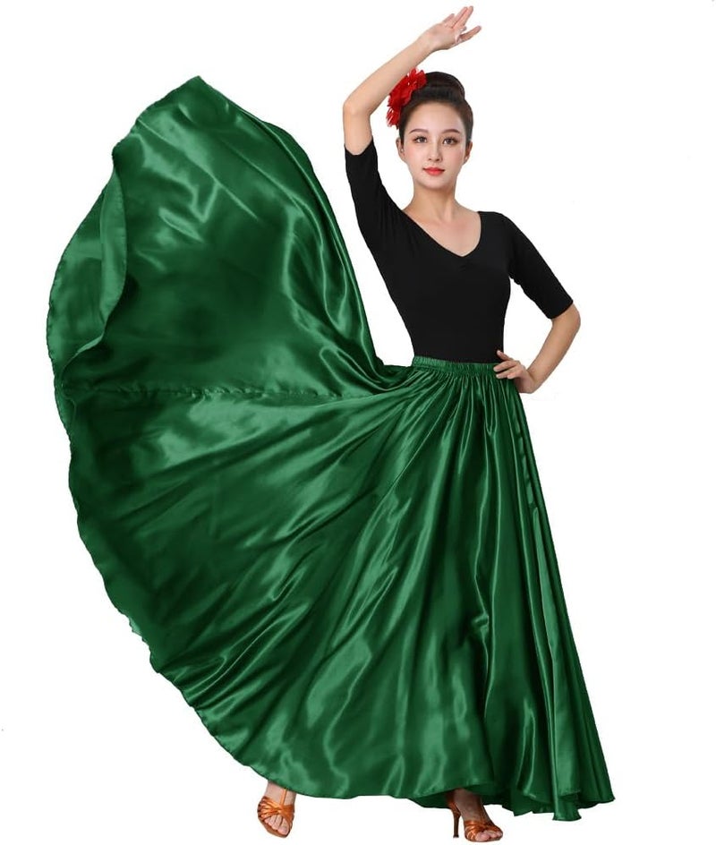 Sancan Womens Full Ankle Length Retro Long Maxi Tea Skirt for Dance Halloween Costume Party Cosplay Renaissance Festival Faire - Image 3