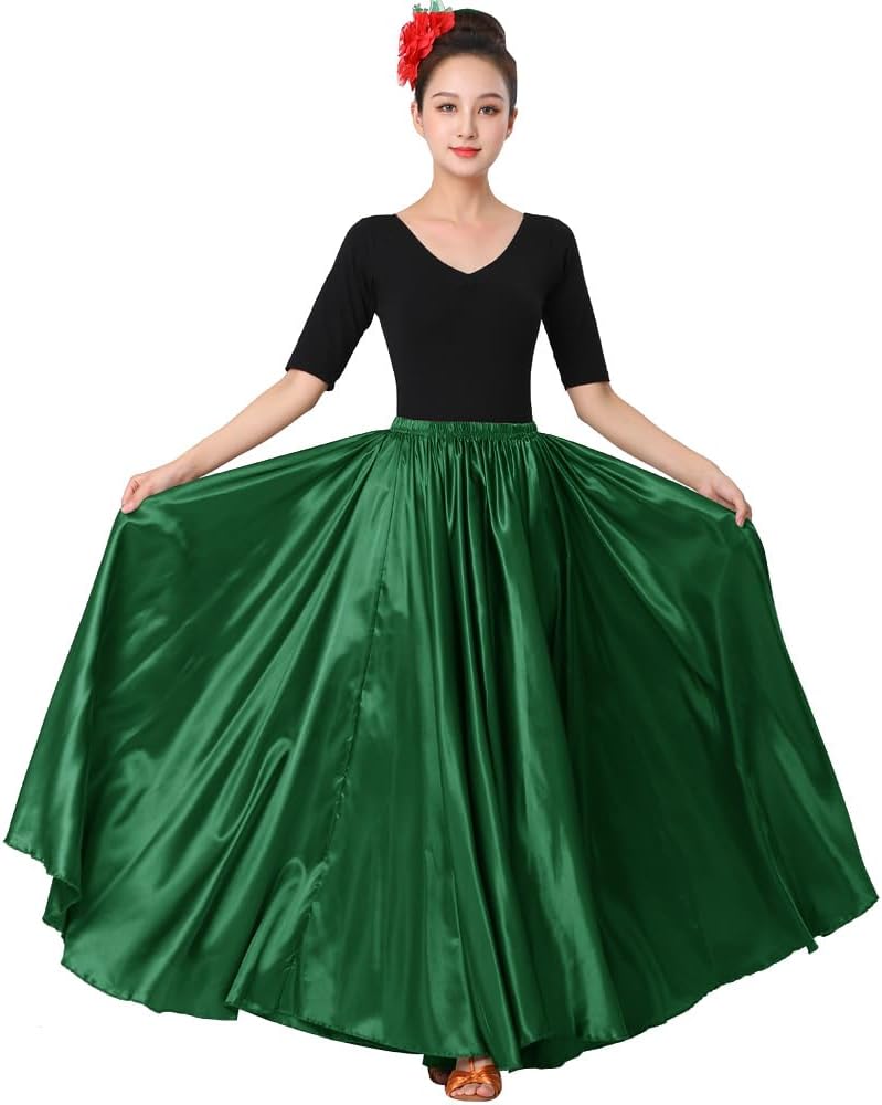 Sancan Womens Full Ankle Length Retro Long Maxi Tea Skirt for Dance Halloween Costume Party Cosplay Renaissance Festival Faire - Image 4