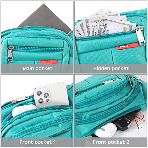 Kajaia 16 Pieces Fanny Pack Bulk Adjustable Waist Bags with Zippers Crossbody Party Fanny Packs Canvas Waist Belt Bag for Women Men Kids Teams Travel Running Cycling Hiking(Neon) - Image 4