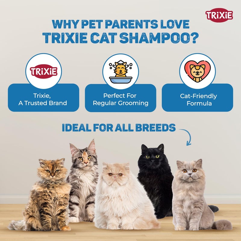 Trixie Cat Shampoo for Long Hair 250 ml - Image 3