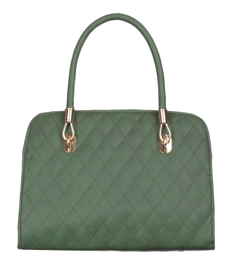 Keywest Women's Diamond Satchel Tote Handbag for Women | Ladies purse | Stylish Shoulder Bag | Gift For Woman | Green - Image 4