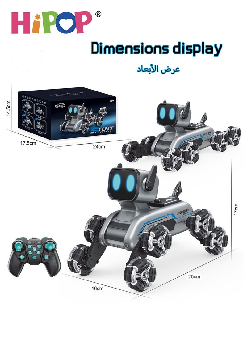 HIPOP Remote Control Car Robot Dog Toys for Kids,Various Shapes and Interactive Colorful Expressions,Electric Remote Control Toy Car as Children Gift - Image 5