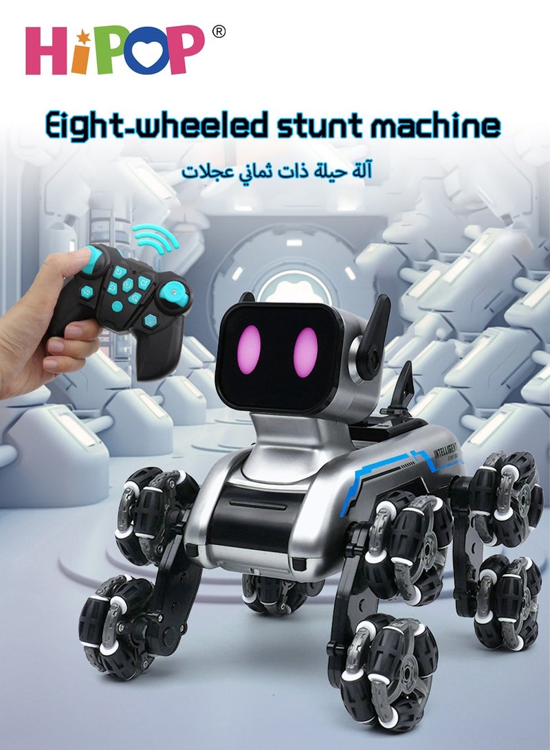 HIPOP Remote Control Car Robot Dog Toys for Kids,Various Shapes and Interactive Colorful Expressions,Electric Remote Control Toy Car as Children Gift - Image 4