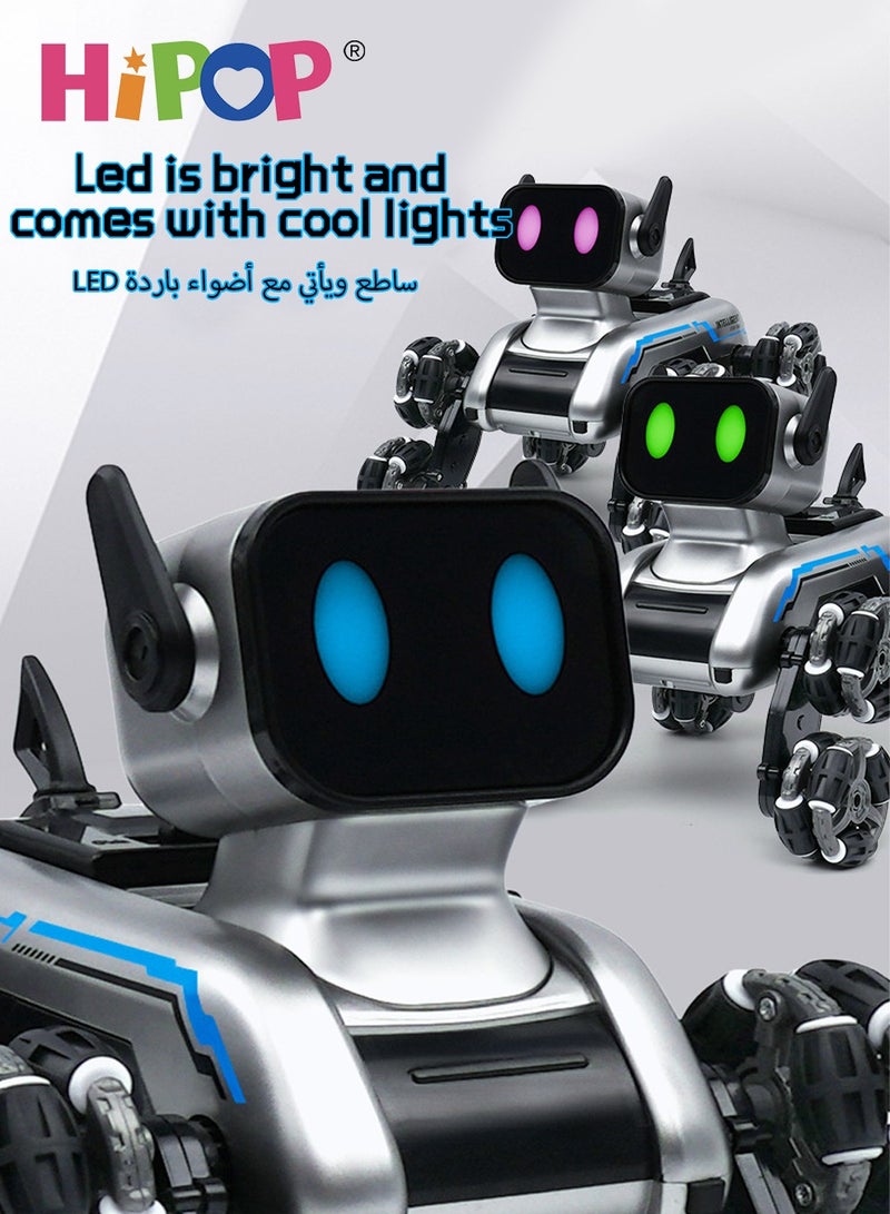 HIPOP Remote Control Car Robot Dog Toys for Kids,Various Shapes and Interactive Colorful Expressions,Electric Remote Control Toy Car as Children Gift - Image 3