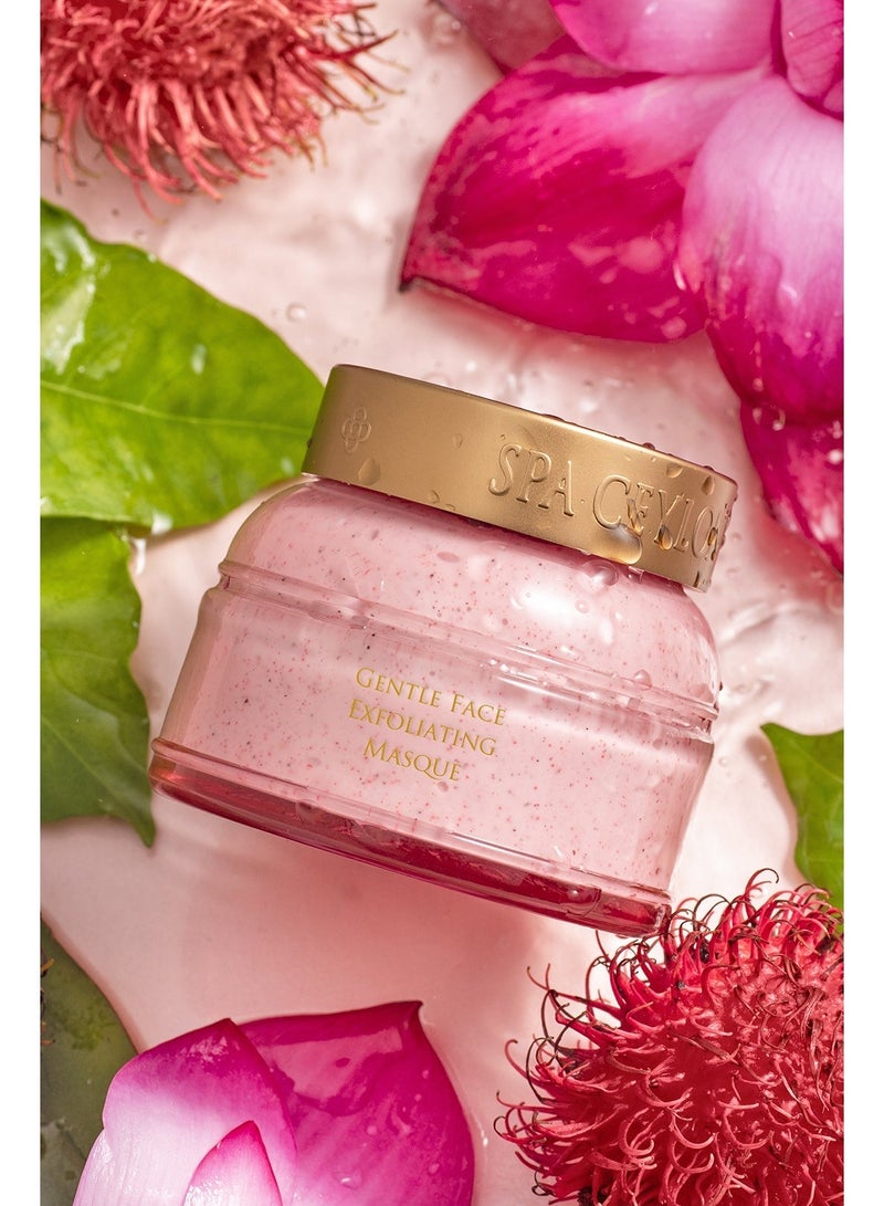 SPA CEYLON Lotus & Rambutan Gentle Face Exfoliating Masque | For Sensitive Skin | Soothing, Vitamin B12 | 100g - Image 2