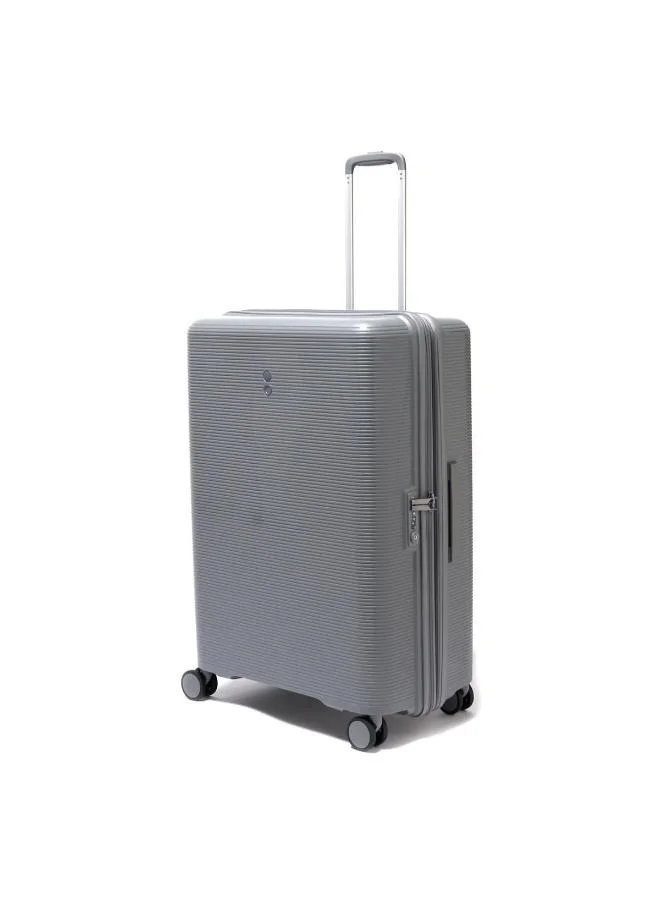 Echolac Forza 75cm Hardcase Expandable 4 Double Wheel Cabin Luggage Trolley Gray - PW005 28 Arctic Grey