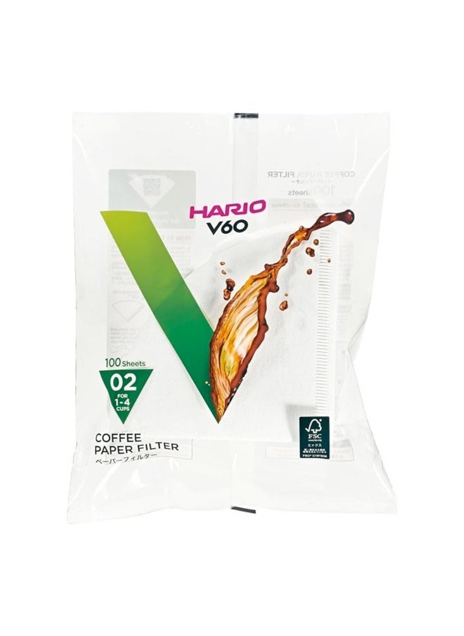 V60 Coffee Filter Papers Size 02, Suitable for 2-4 Cups, Pack of 1 (100 Sheets) - pzsku/ZA35629F46DCA02372FAEZ/45/_/1722845212/28c615cf-199a-4719-9339-1b8508a99580