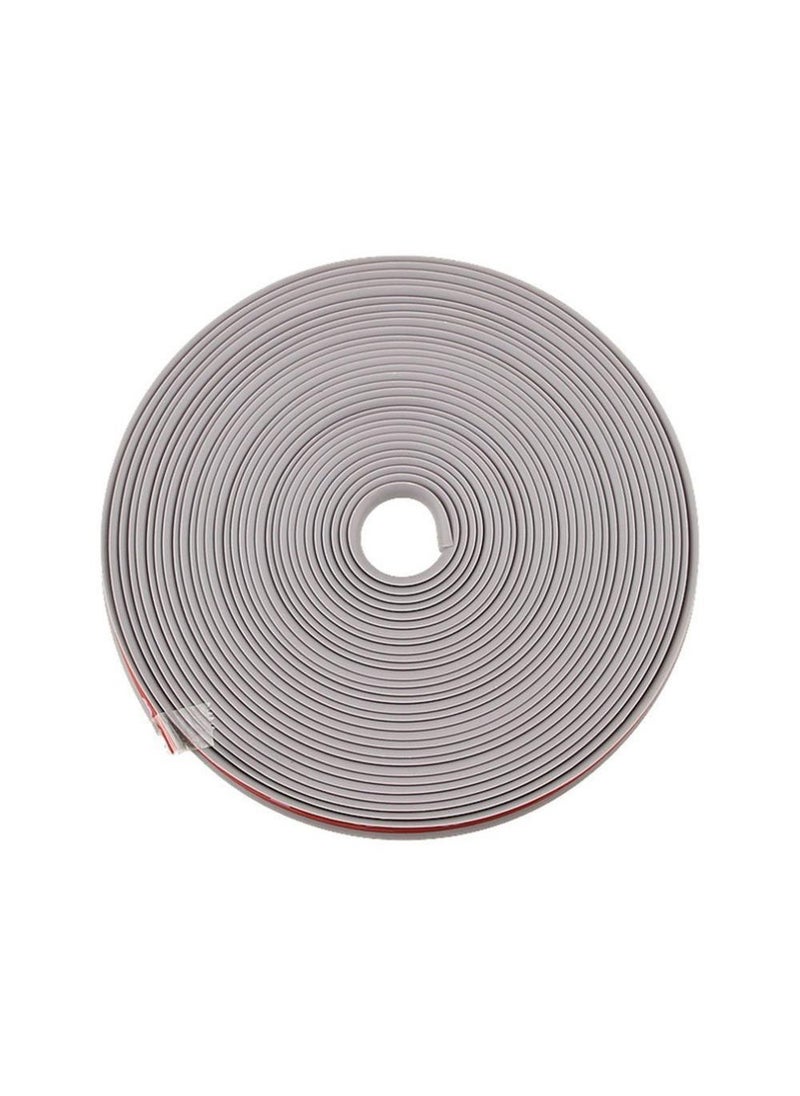 Generic Car Wheel Rim Decorative Strip Tire Protective Circle Collision Avoidance Wheel Rim Anti-scratch Strip Decoration Line Sticker Gray (8 m) 