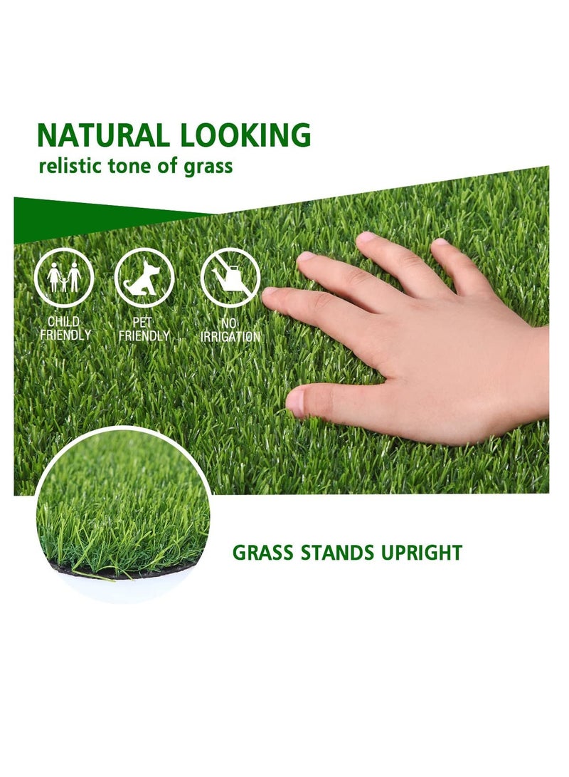Generic 𝐅𝐅𝐃 Artificial Grass Carpet - Realistic Fake Grass Mat for Home & Outdoor Use | Perfect for Front/Backyards, Garden Decoration, and Balconies  - Image 2