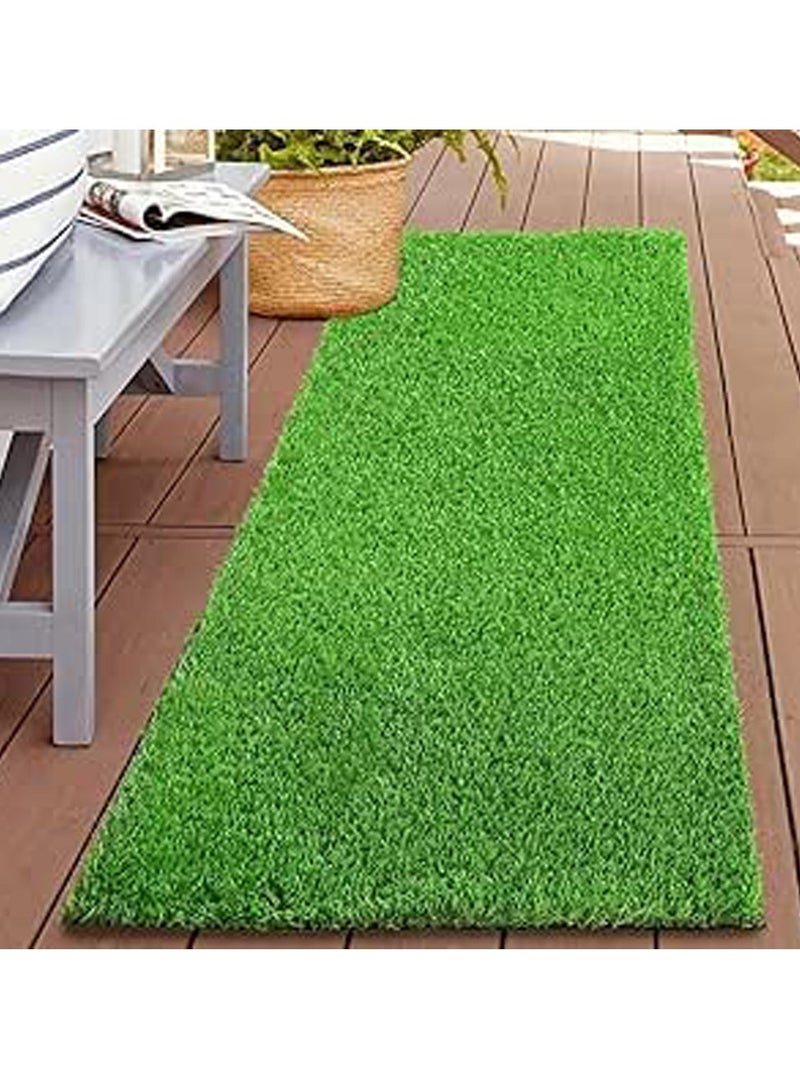 Generic 𝐅𝐅𝐃 Artificial Grass Carpet - Realistic Fake Grass Mat for Home & Outdoor Use | Perfect for Front/Backyards, Garden Decoration, and Balconies  - Image 4