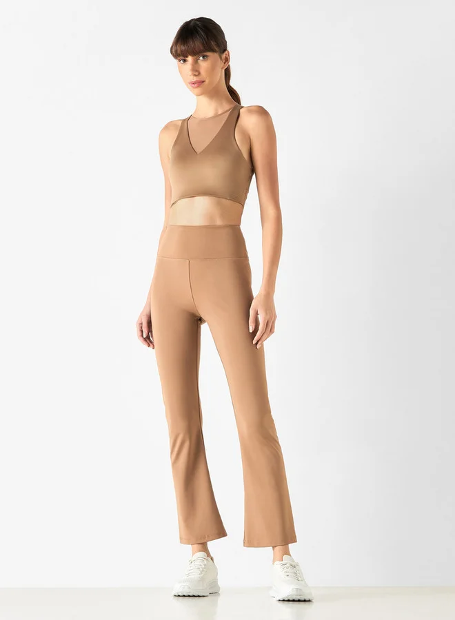 ADOT by Splash Sport Bra with Mesh Detail