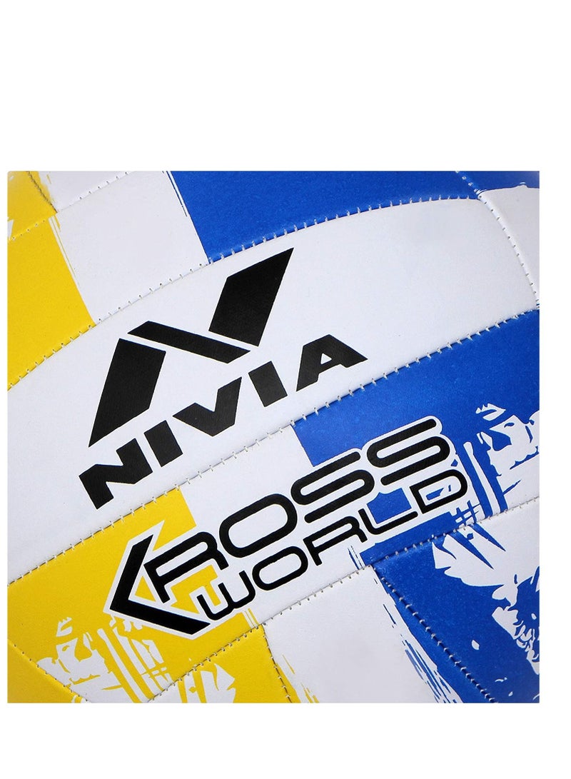 Nivia Nivia Kross World Volleyball, yelow/blue, 4 - Image 4
