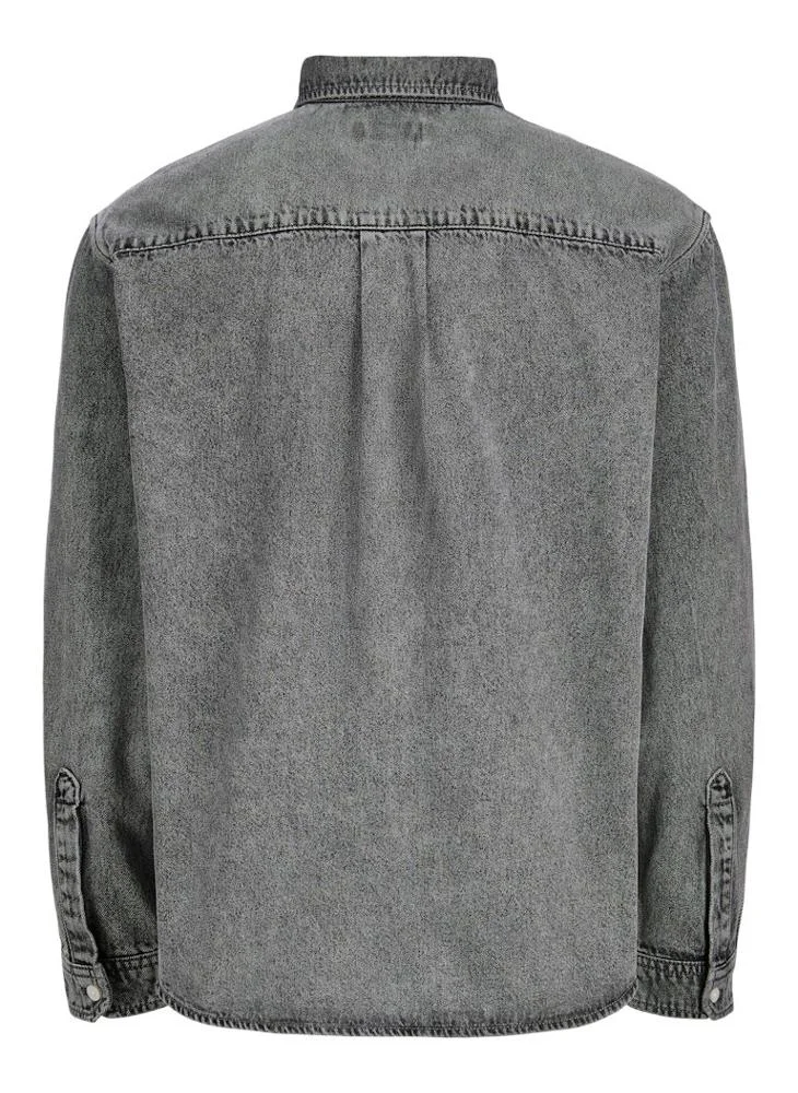 جاك اند جونز قميص جينز كاجوال بقصة عادية