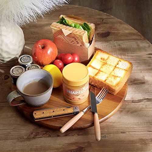 ORIDOM Acacia Wood Lazy Susan, Wood Turntable Tray Cabinet Organizer,14" - Image 3