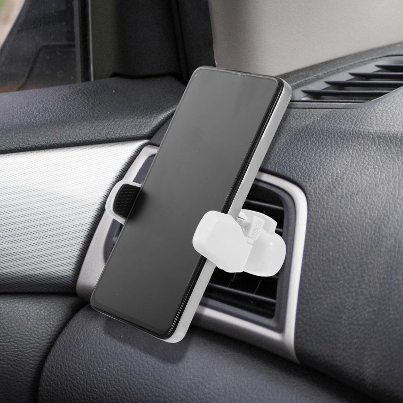 Car Air Vent Phone Holder Tablet Bracket Auto Locking Clip Mount Black - Image 4