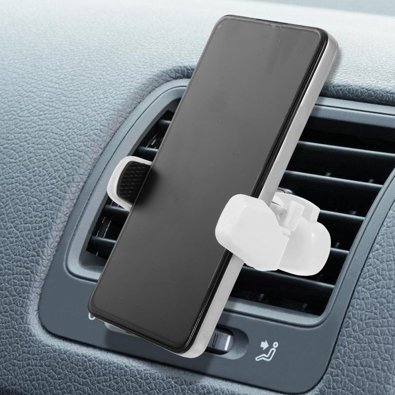 Car Air Vent Phone Holder Tablet Bracket Auto Locking Clip Mount Black - Image 5