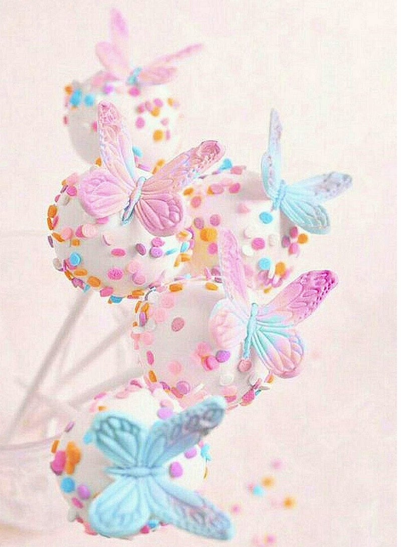 KASTWAVE Butterfly Mold, Silicone Fondant Molds, Wedding Cake Decoration, Butterfly Decorative Pattern Silicone, Bake Cake, Chocolate Chip Cookie Moulds, 3 Pcs - Image 4