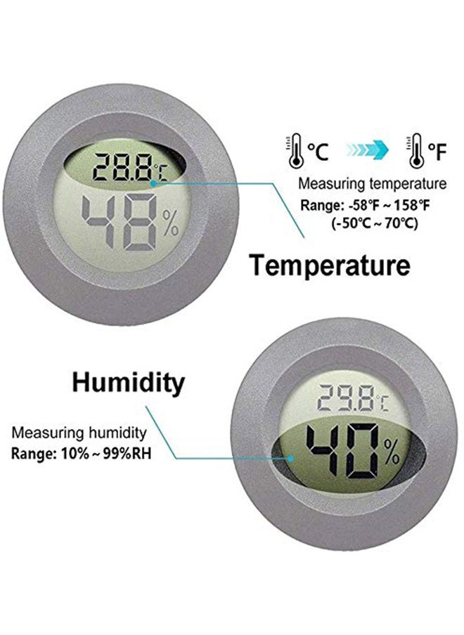 Alruht 2-Piece Mini Digital Hygrometer, Indoor Thermometer, LCD Monitor, Switchable Fahrenheit or Celsius  - Image 4