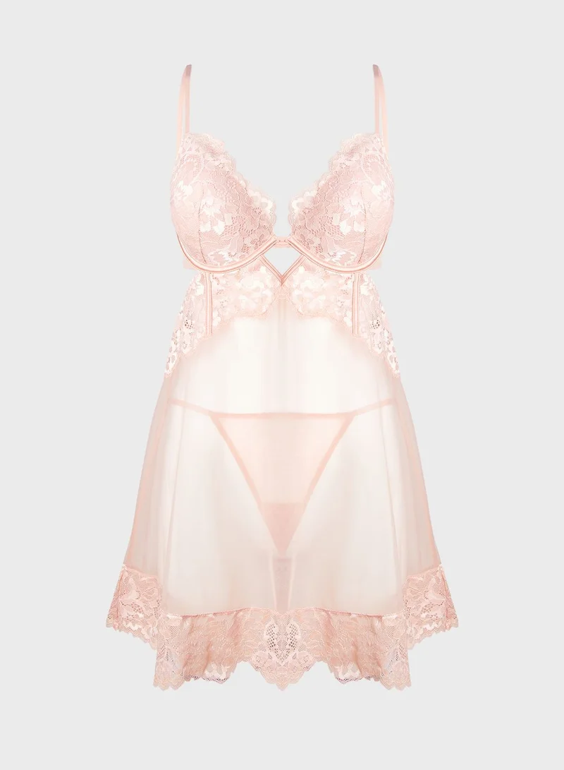 La Senza Lace Detail Babydoll