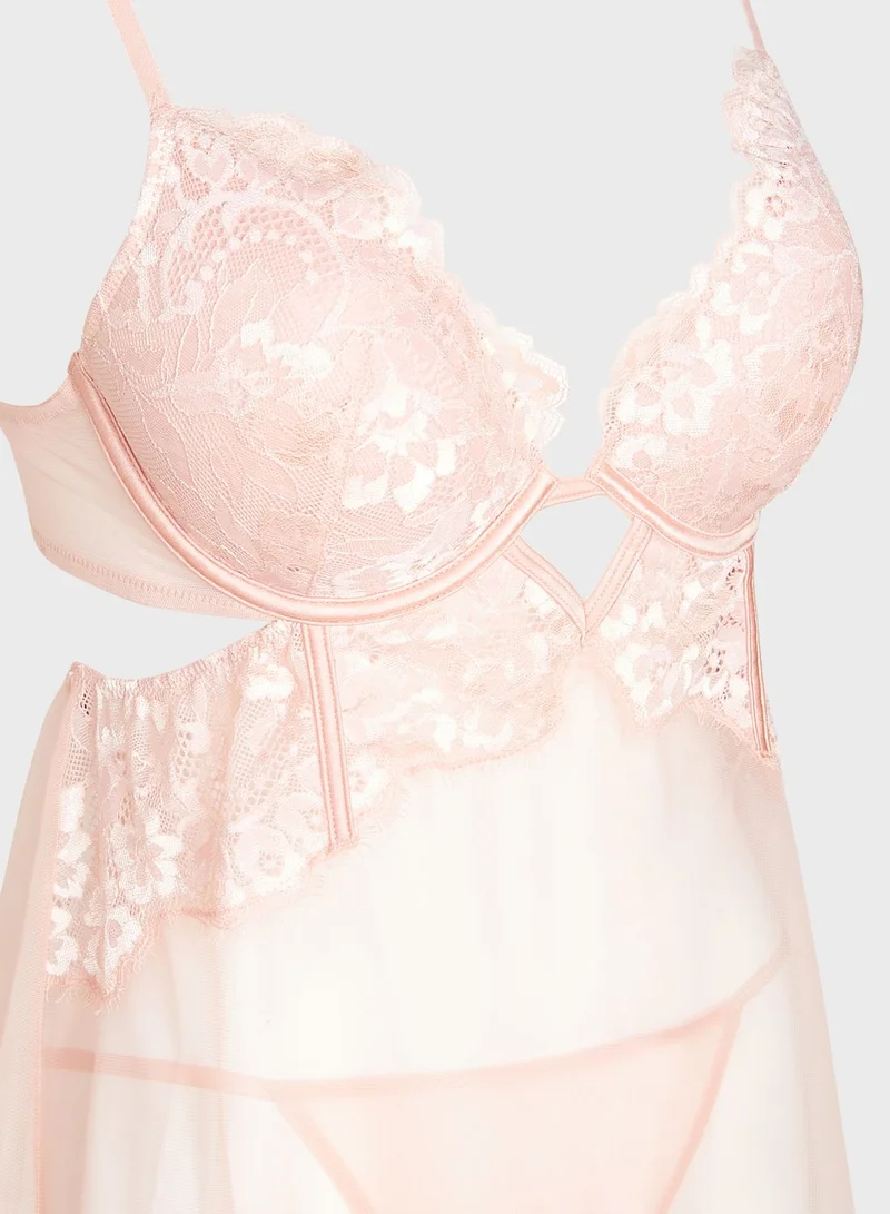 La Senza Lace Detail Babydoll