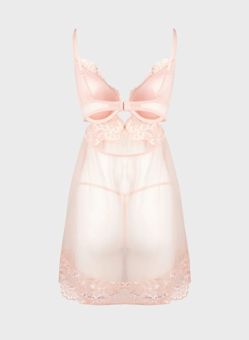 La Senza Lace Detail Babydoll
