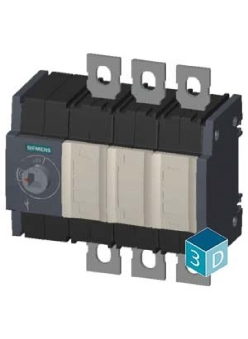 Siemens Switch Disconnector 250A, 3-Pole, Size 3, Front Operating Mechanism - 3KD38300PE100 - Image 3