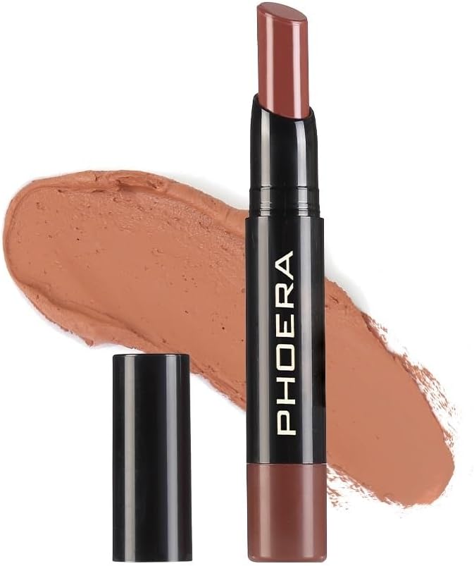 PHOERA Ultra Matte NonTransfer Lipstick 24hr LongLasting Waterproof Smudge Resistant HighIntensity Colour Creamy Matte Hypoallergenic 306 BETTE - Image 1