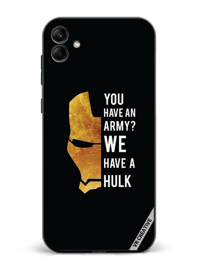 VR CREATIVE Protective Case Cover For Samsung Galaxy A04 Hulk Caption Design Multicolour - Image 1