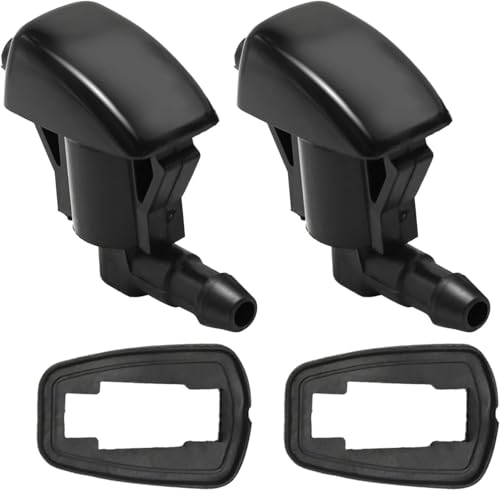 Shibeiparts 2Pcs Windshield Wiper Washer Nozzle Spray Jet Windshield Washer Nozzle Compatible with Chevrolet Traverse GMC Acadia Saturn Outlook Replace25823360 - Image 1