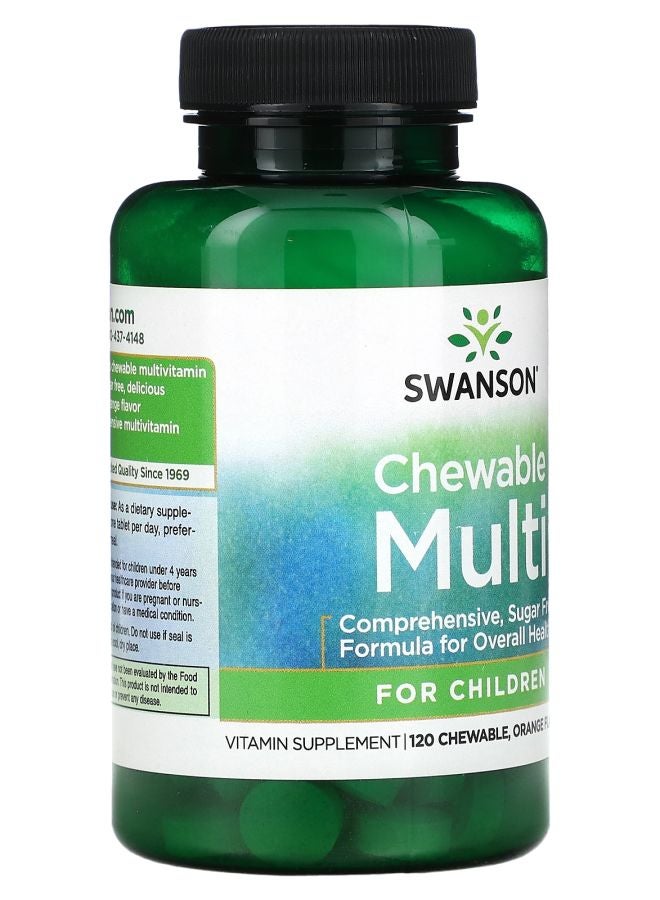 SWANSON Chewable Multi for Children Orange 120 Chewable Tablets - Image 2