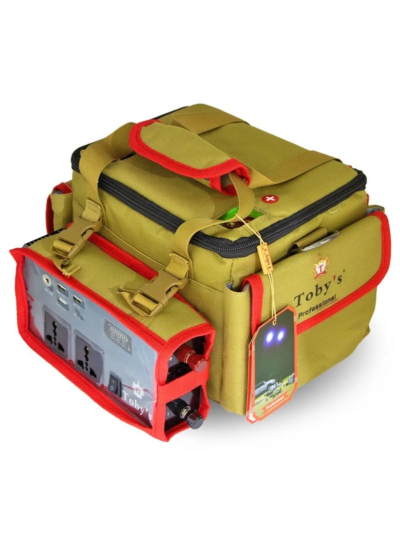 توبيز محطة طاقة للتخييم 55000 ملي امبير، انفرتر 500 وات، مزودة بـ Jumper Starter، 4 مؤشر LED، 4 منافذ USB - Image 2