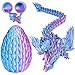 Olee Odee 3D Printed Dragon Eggs with Articulated Fly Dragon Inside Collectible Figurines Fidget Toy for Adults Kids Birthday Easter Christmas White Elephant Gifts for Friends ColleaguesBlue Pink M size - Image 2