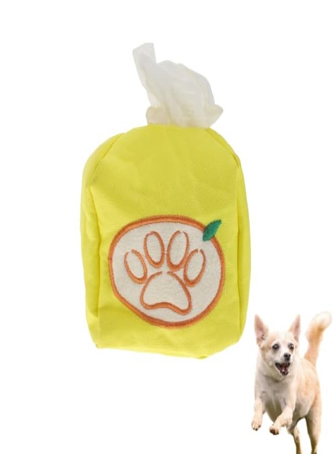 Balacoo Dog Puzzle Toy: Tissue Box Dog Chew Toy, Interactive Pet Enrichment Sniffing Game, Puppy Mental Stimulation Puzzle Slow Feeder (Yellow Tissue) - Image 1