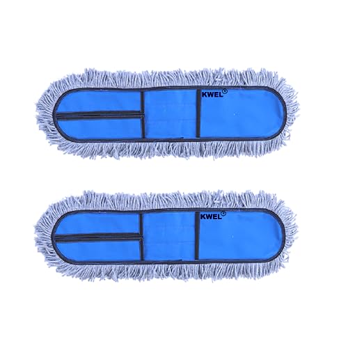 KWEL Wet and Dry Cotton Pad Floor Mop Refill (24 Inch) Pack of 2 - Image 1