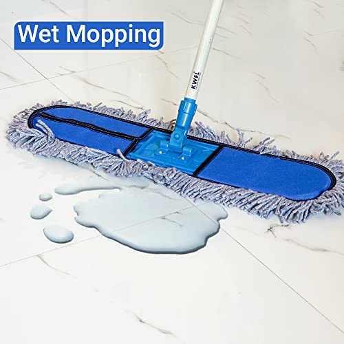 KWEL Wet and Dry Cotton Pad Floor Mop Refill (24 Inch) Pack of 2 - Image 4