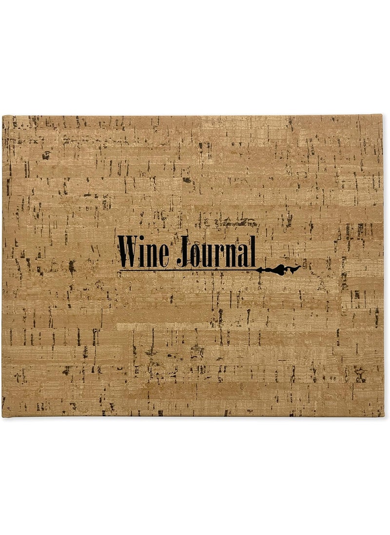 BookFactory BookFactory Wine JournalWine Log BookWine Collectors DiaryWine NotebookWine Tasting  72 Pages Wine Cork Cover Hardbound 9 x 7 LOG07297CSCCCorkWine  - Image 1