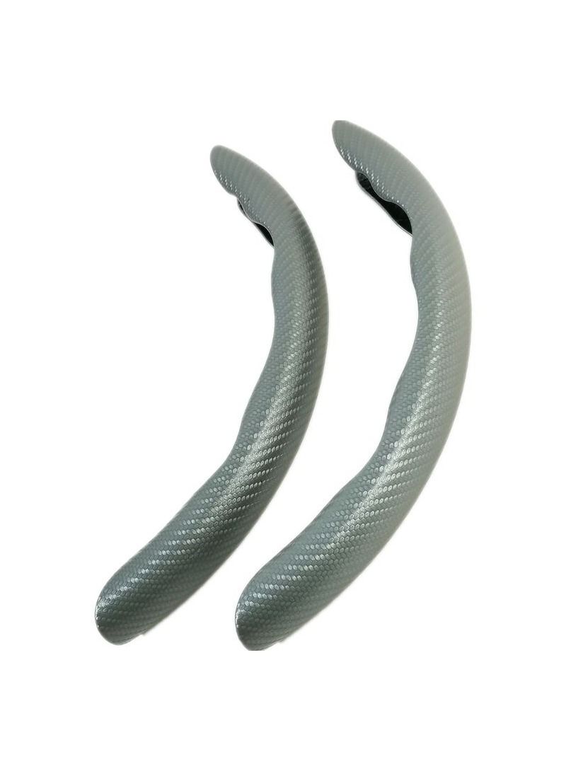 MOB High Quality Car Steering Wheel Cover, Anti Skid Non Slip Steering Wheel Grip Cover Decoration Universal for All Cars, easy to install, Grey - Image 3