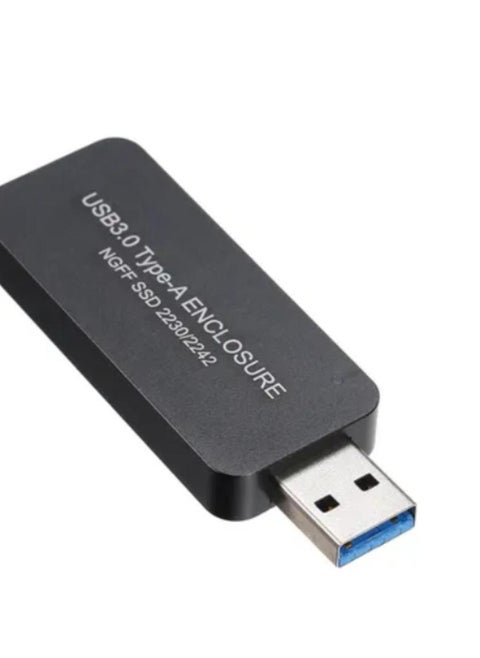 M.2 NGFF SSD 2230/2242 USB3.0 Type-A Enclosure SATA SSD Portable and High Speed Transfer