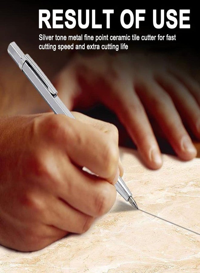 اتول مارت قلم نقش من يوتول مارت بطرف من كربيد التنجستن، أداة نقش على الصفائح المعدنية بحجم الجيب، أداة نقش 143 مم، مع مشبك نقش وقلم نقش للزجاج والسيراميك والصفائح المعدنية - Image 5