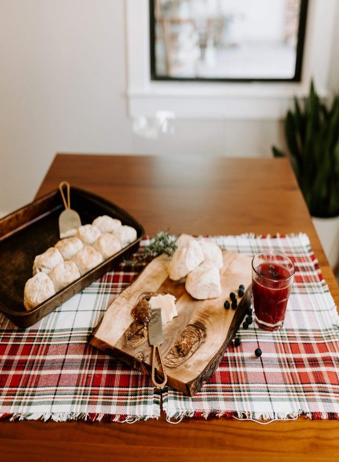 Thirteen Chefs Tramanto Farmhouse Wooden Serving Board with Bark, Rustic Olive Wood Platter 15 x 10 Inch - Image 5