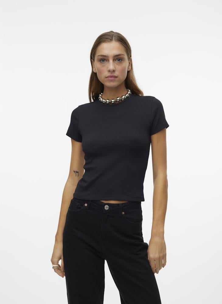 VERO MODA Casual Crew Neck T-Shirt - Image 1