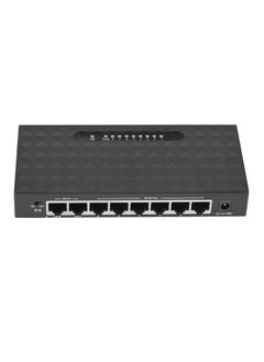 Loquat Mini LAN POE Ethernet Network Desktop Switch 8 Port 10/100Mbps Fast Hub Black 