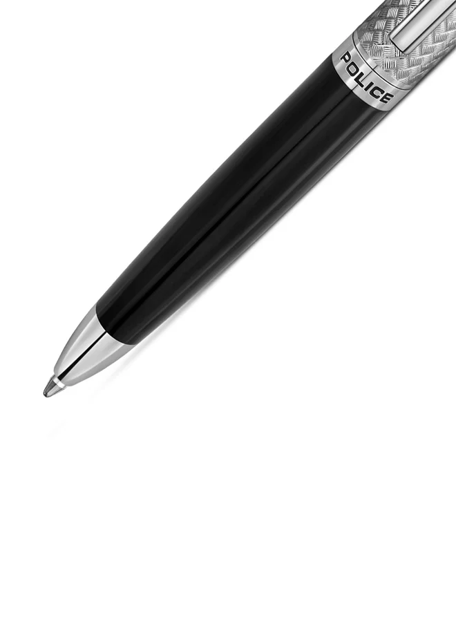 بوليس Candara.2 Textured Black Enamel Pen for Men