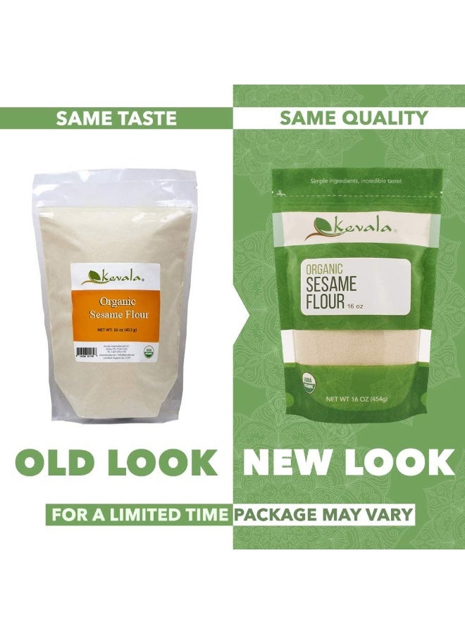 Kevala Organic Sesame Flour - 16 oz - 1 LB - Gluten Free - Sesame Seeds Organic - Vegan Flour - Raw Unhulled Seeds - Image 4