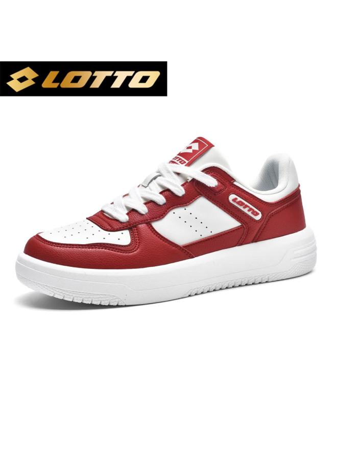Lotto Men's Low-top Sneakers Spring Air Force One Casual Sports White Shoes Red 43 - Image 2
