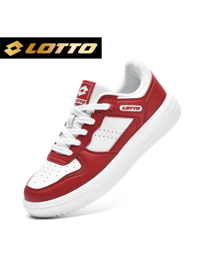 Lotto Men's Low-top Sneakers Spring Air Force One Casual Sports White Shoes Red 43 - Image 1